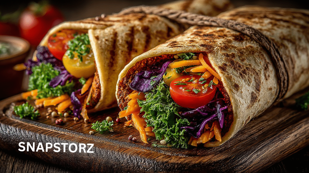 Wheat Wrap Whole with Veggies & Hummus